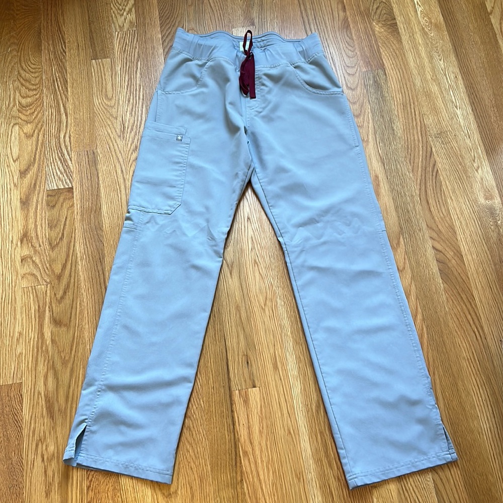 Figs Kade Cargo Scrub Pant in Cement